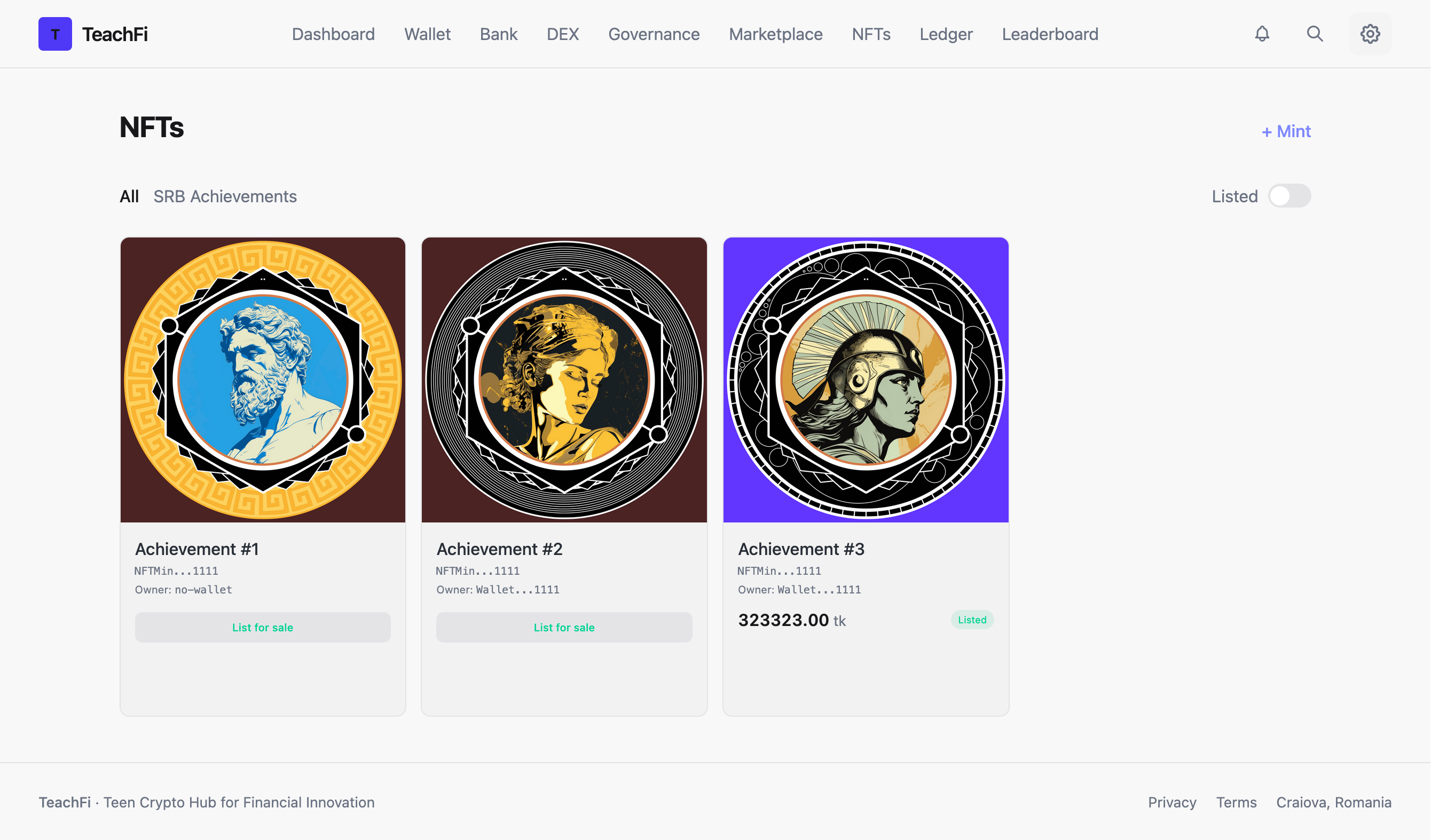 NFT Marketplace screenshot