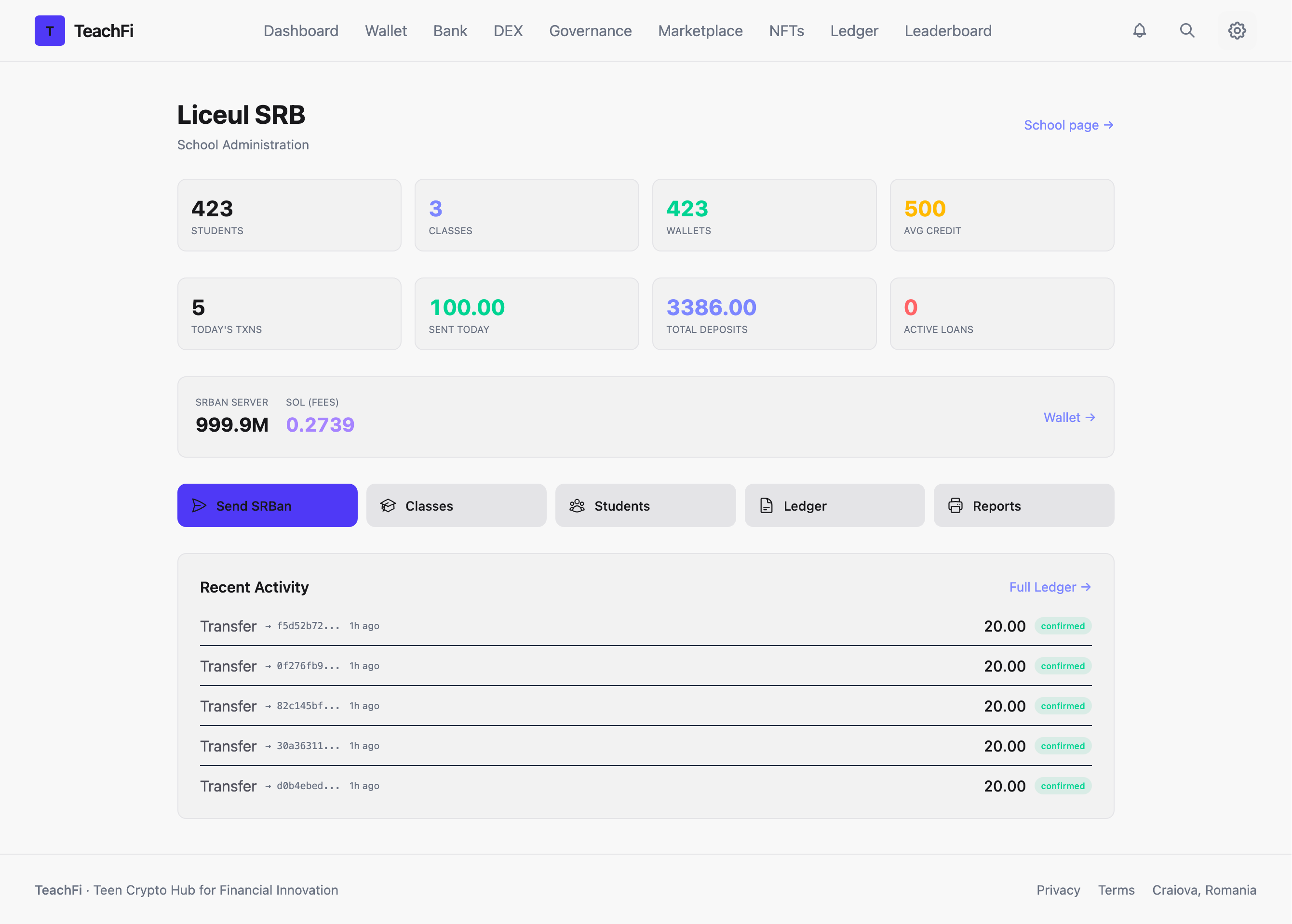 Token customizat screenshot